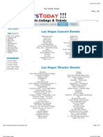 ALL Las Vegas Show Dates & Event Tickets (Clickable Links)