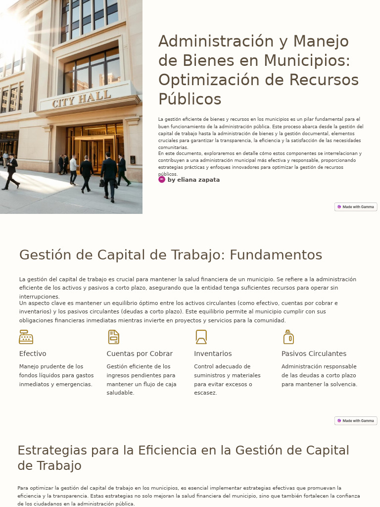 Gestión Eficiente de Recursos Municipales | PDF | Gestión de registros ...