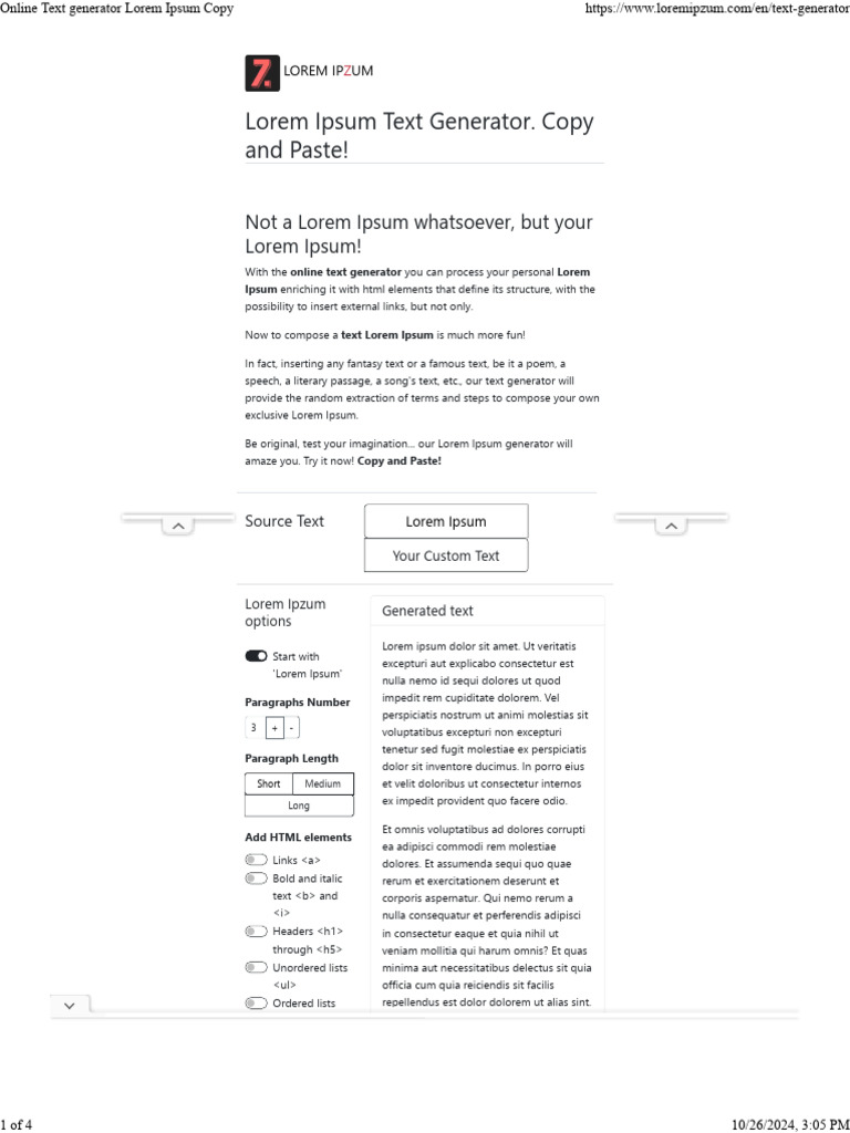 Lorem Ipsum Text Copy Paste