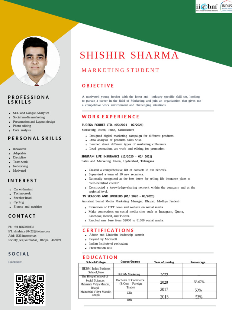 Sample Template - Final Resume | PDF | World Wide Web | Internet & Web