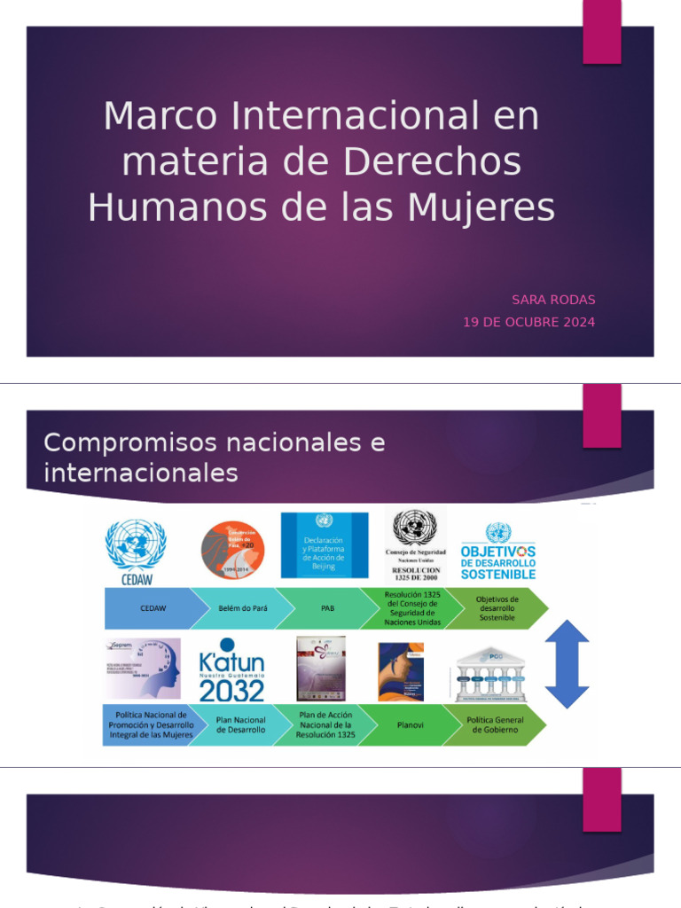 Normativa Internacional en Materia de Derechos Humanos de Las Mujeres ...