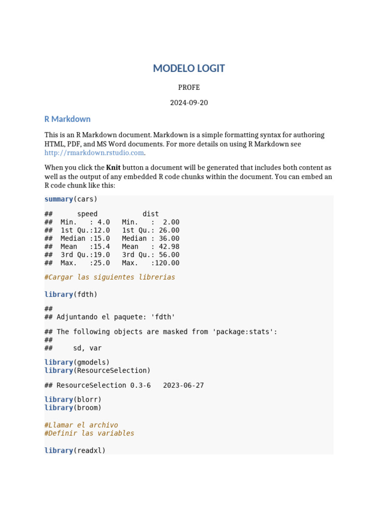 Modelo Logit | PDF