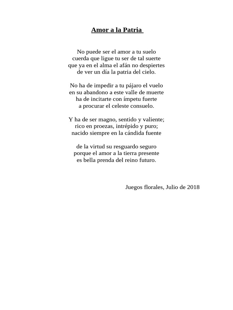 Amor A La Patria | PDF
