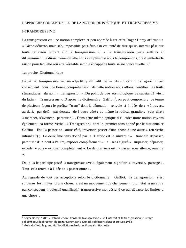 Approche de la Poétique Transgressive | PDF | Poésie | Dictionnaire