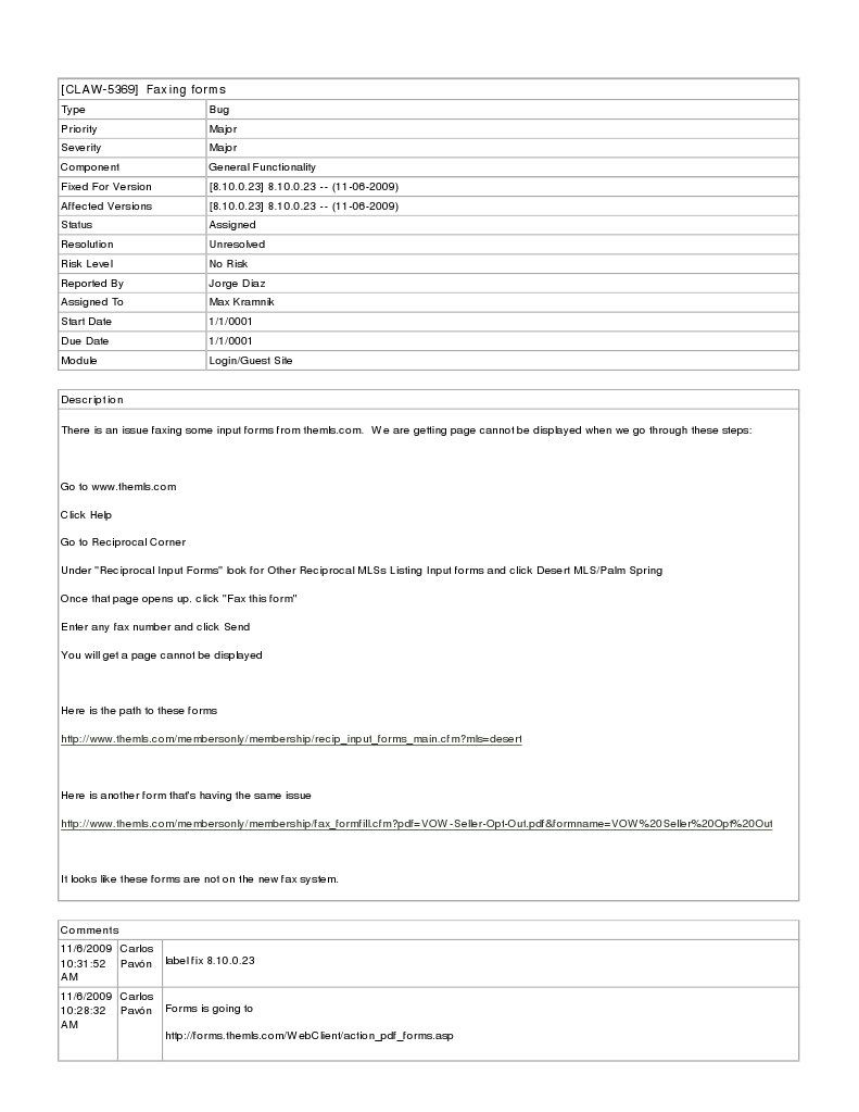 Faxing Forms Bug in MLS System | PDF | Computing | Software