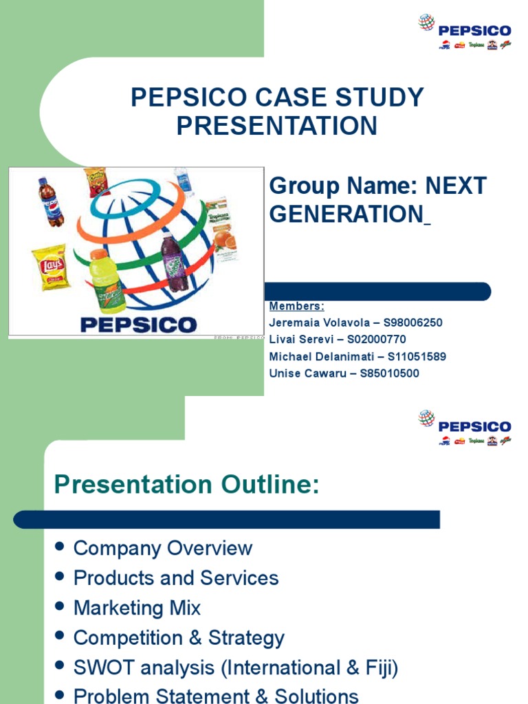 PepsiCo Business Overview & Strategy | PDF | Pepsi Co | Coca Cola