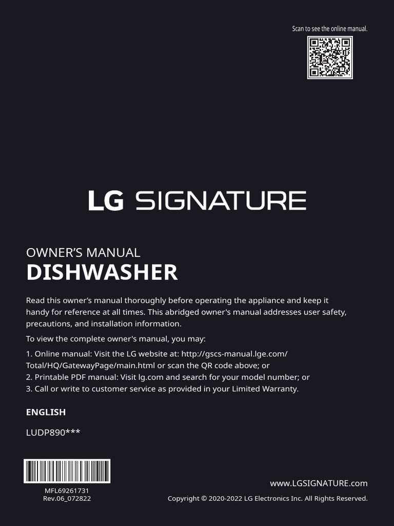 DW Sna MFL69261731 06 220728 00 Web en | PDF | Dishwasher ...