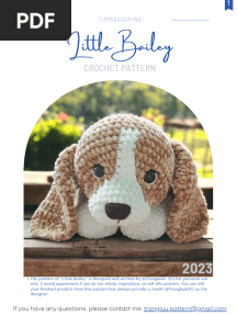 Little Bailey Dog Pattern
