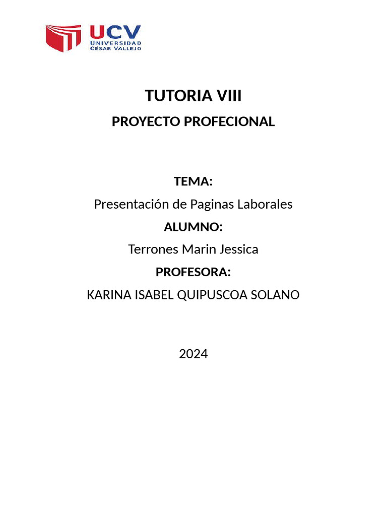 Tutoria Viii | PDF | Crecimiento personal y profesional | Arte