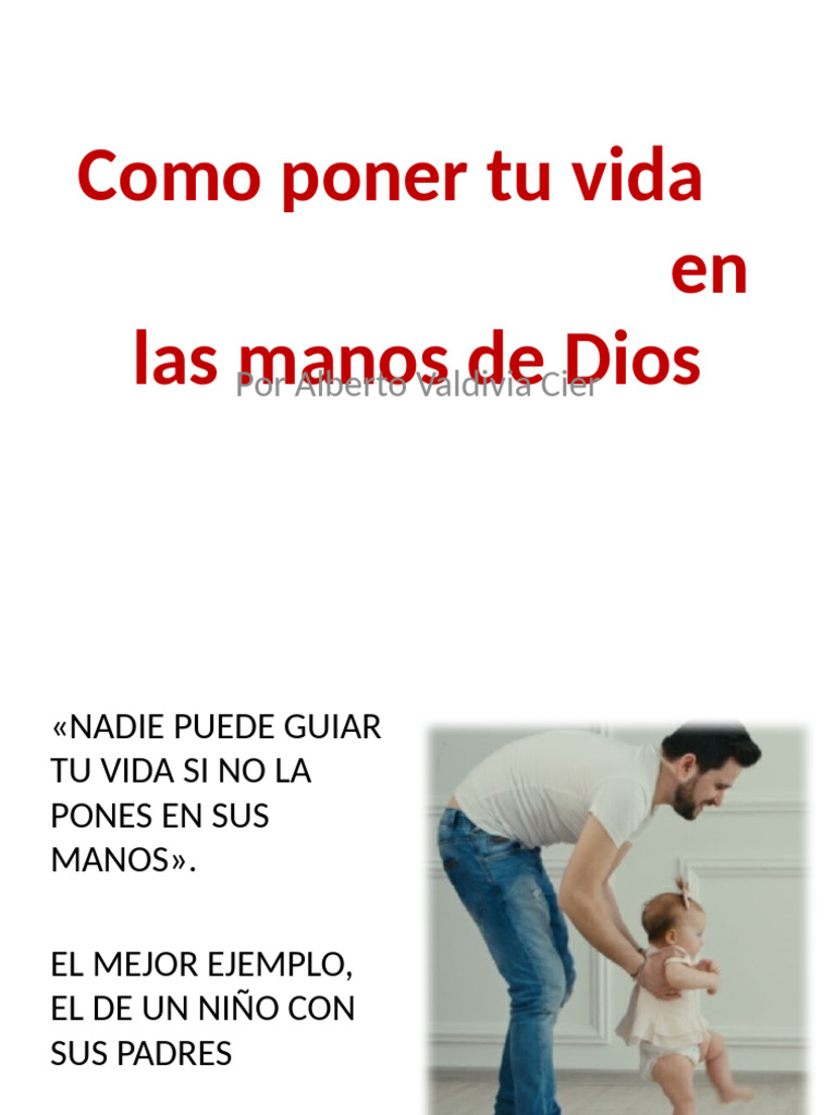Tu Vida en Las Manos de Dios | PDF | Pecado | Oración