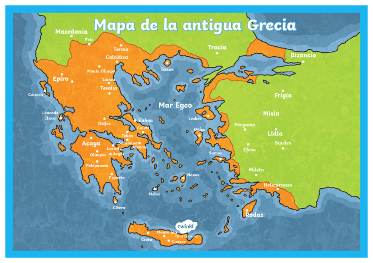 Es t2 H 5715 Mapa de La Antigua Grecia Poster | PDF
