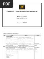 Plano Anual de Actividades Sala 1 e 2 Anos