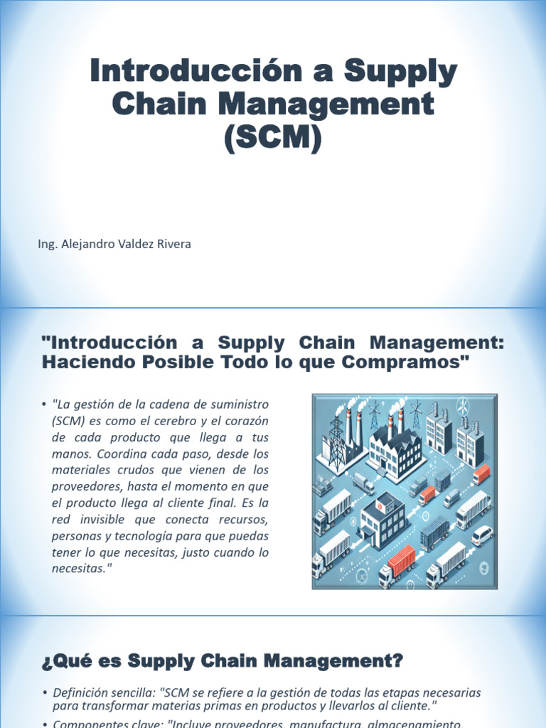 Introduccion Al Supply Chain Management 20241026 | PDF | Gestión de la ...