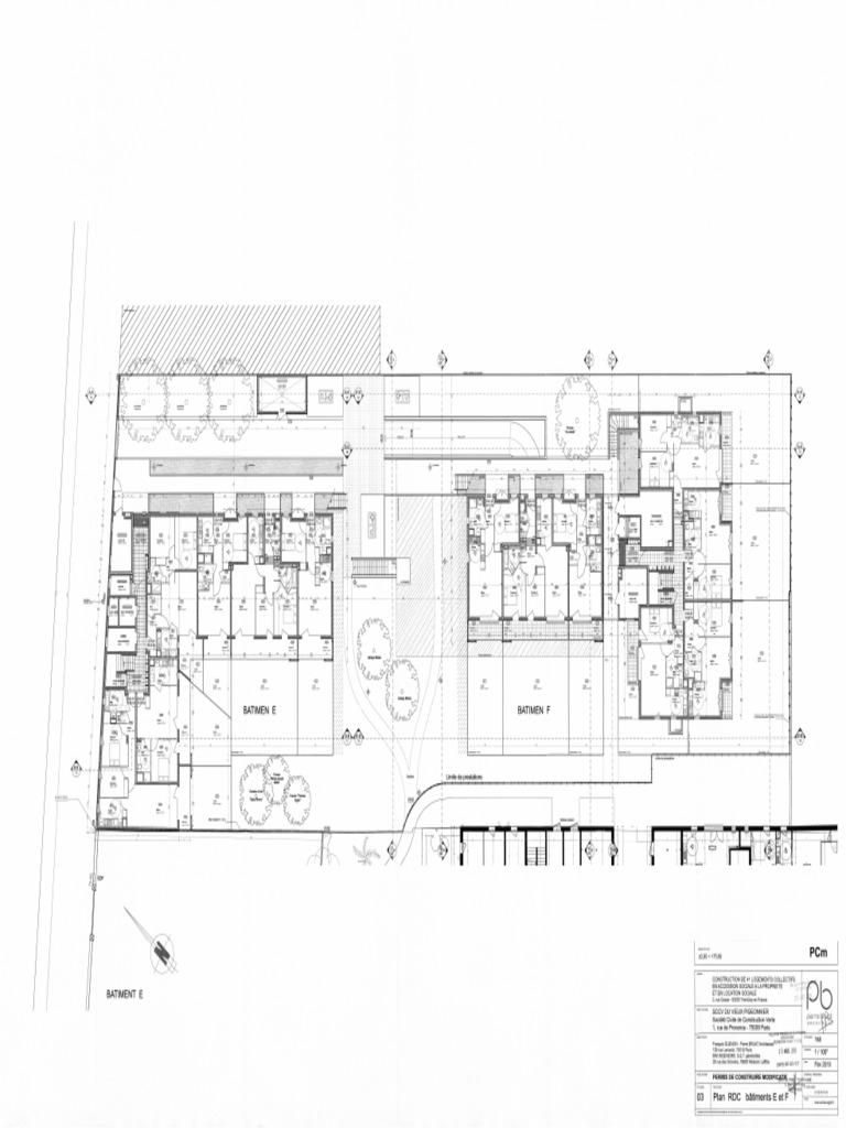 E - 03 Plan RDC Bat e Et F | PDF
