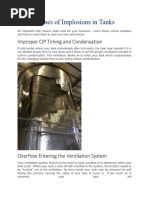 Causes of Vessel Implosion Risks | PDF | Vacuum | Steam
