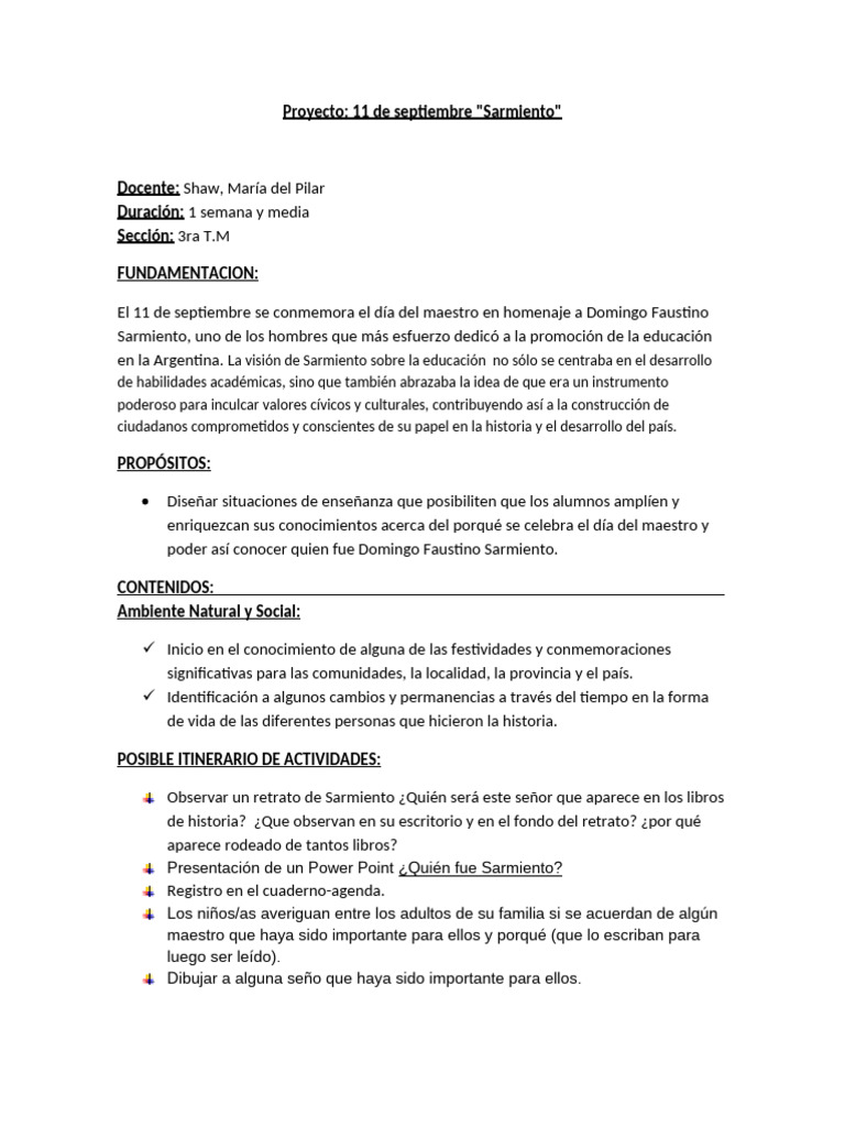 Sarmiento | PDF | Maestros