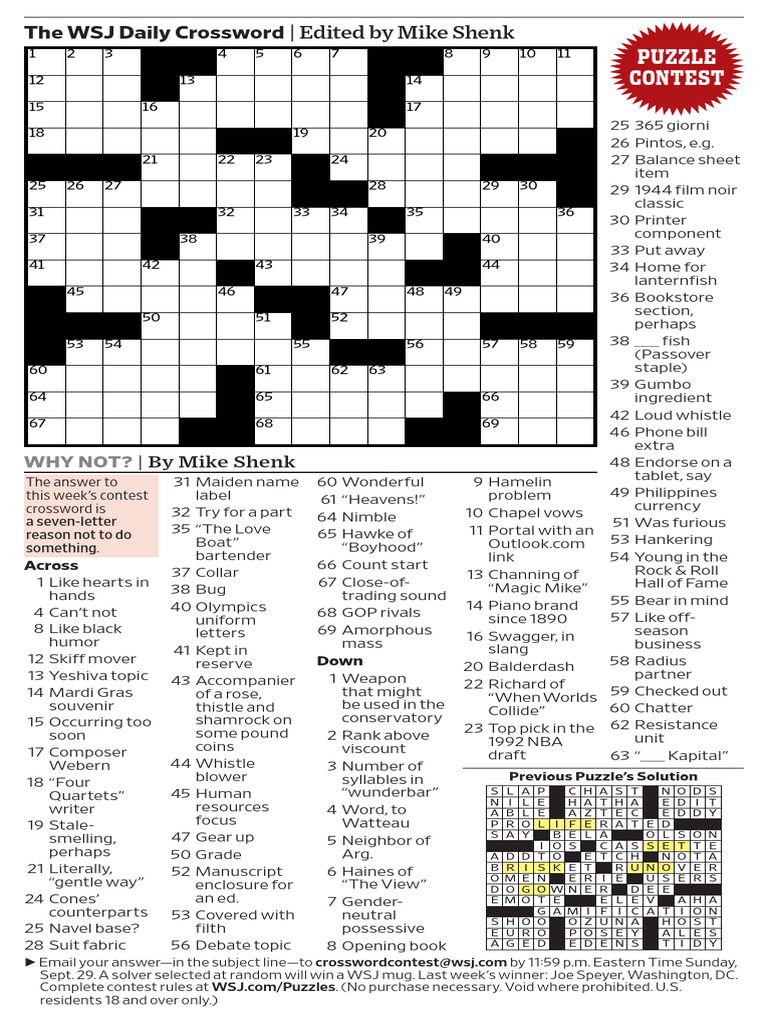 Crossword | PDF