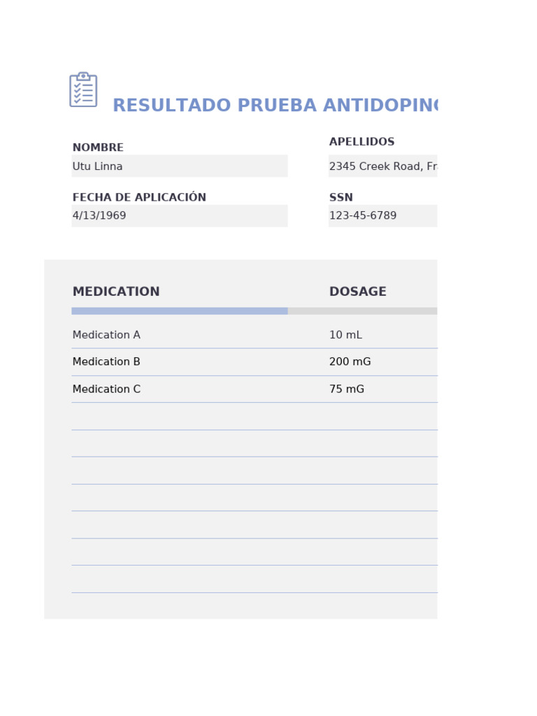 Basic Medication Log | PDF | Science & Mathematics