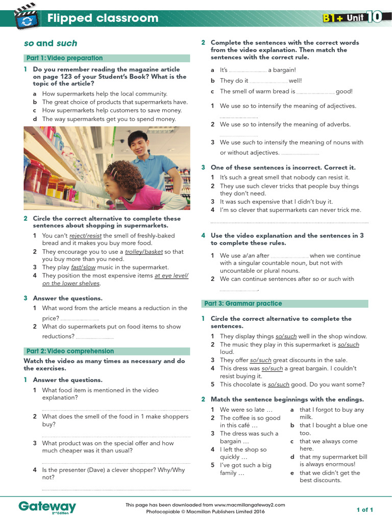 Supermarket Shopping Tricks Grammar Guide Pdf Noun Supermarket