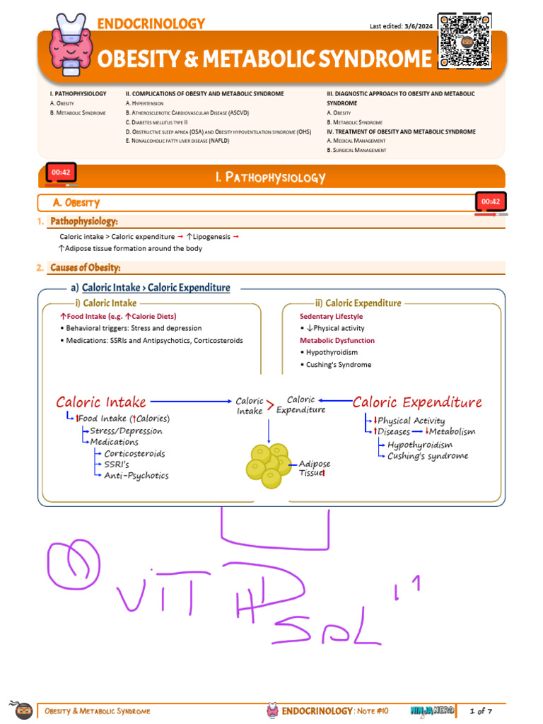 Obesity and Metabolic Syndrome Overview | PDF | Metabolic Syndrome ...