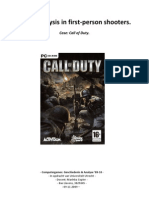 Game Analysis In First-person Shooters Case:COD ( Computergames