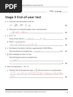 Unit 1 End - of - Unit Test | PDF