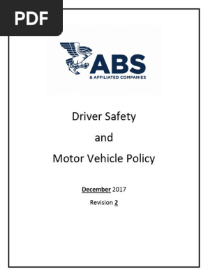 Driver Safety and Motor Vehicle P...