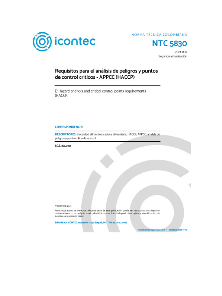 Icontec NTC 5830 - 2021-11-17 | PDF