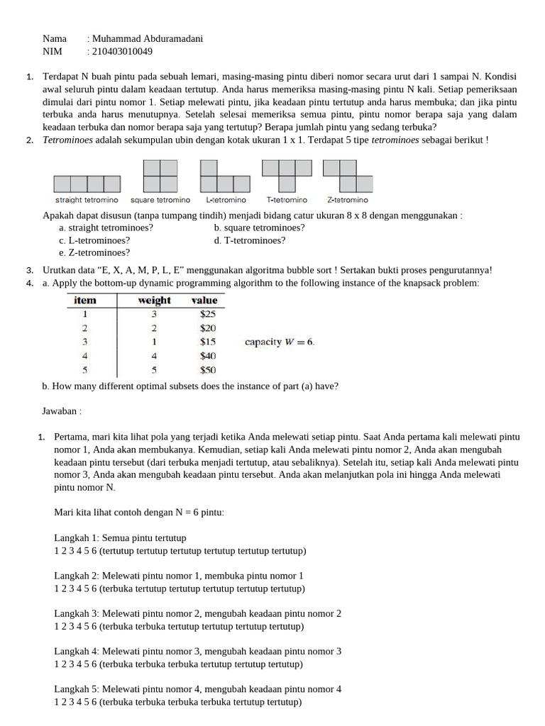 Jawaban UAS Desain Dan Analisis Algoritma - Muhammad Abduramadani ...