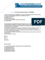 Folha Dirigida - Questões de Processos Administrativos - Petrobras(www.concurseirosdobrasil.net)