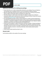 eCOA Device Return Instructions | PDF | United Parcel Service | Pro Forma