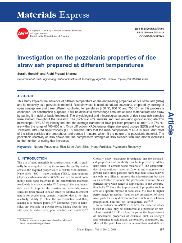 Materials: Express | PDF | Cement | Mortar (Masonry)