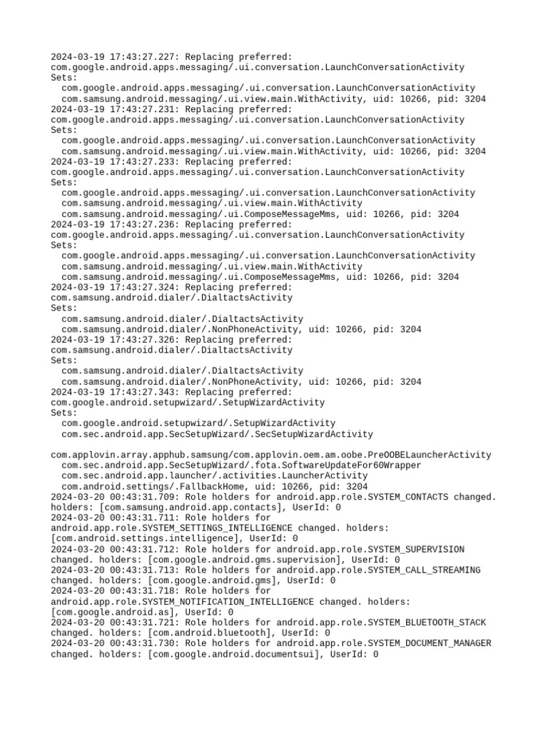 PM Debug Info | PDF | Android (Operating System) | Personal Digital ...