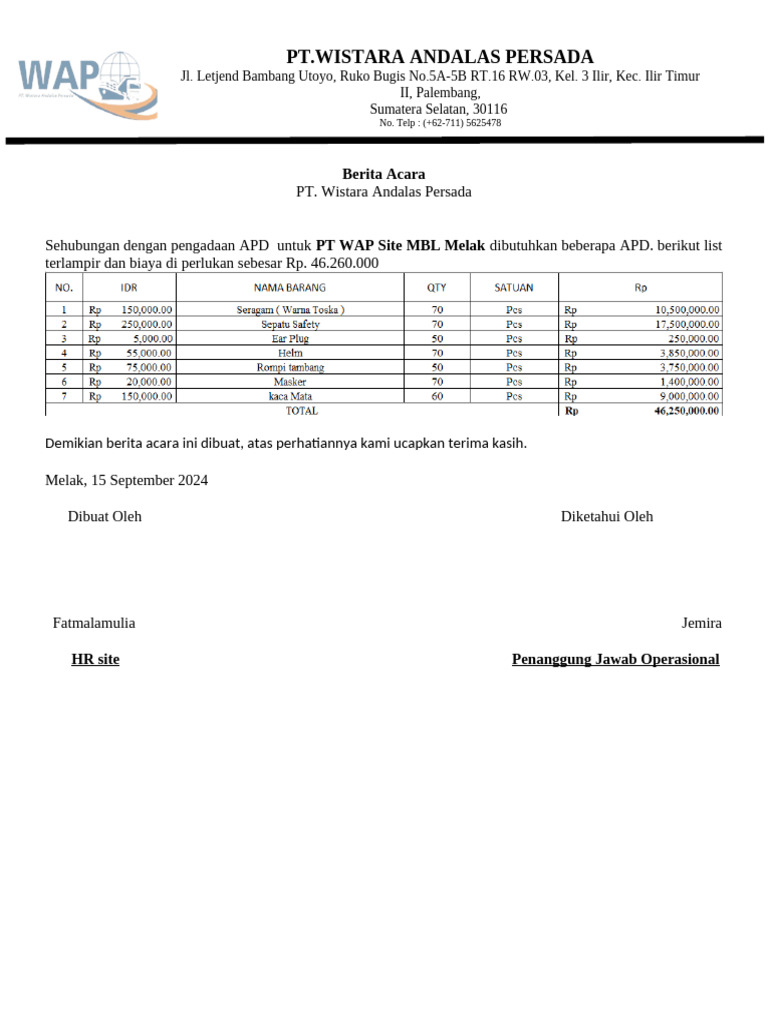 Template BA Apd | PDF