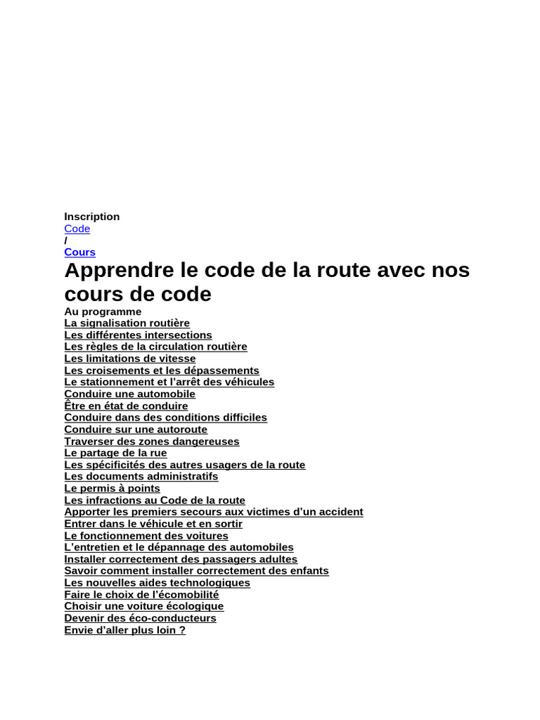 Apprendre le Code de la Route avec Ornikar | PDF | Voitures | Conduite ...