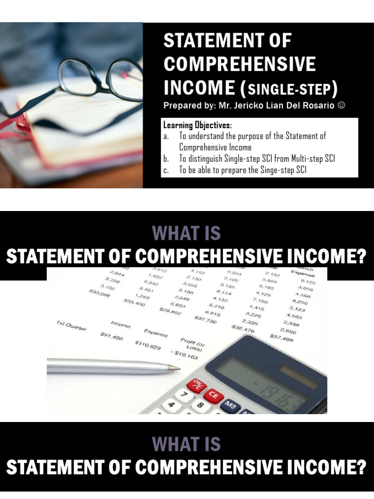 Session 4 - SCI Single-Step | PDF | Income Statement | Income