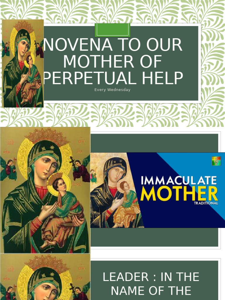 Novena To Our Mother of Perpetual HelpEng | PDF | Eucharist | Penance