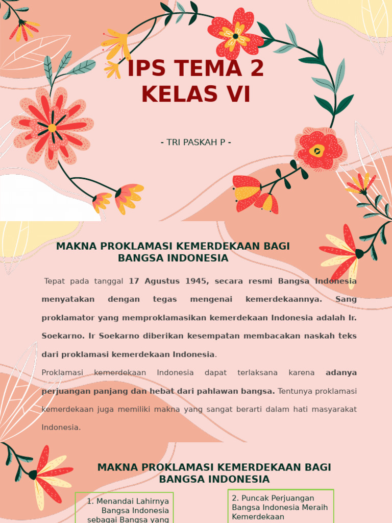Tema 2 Ips Kelas Vi | PDF