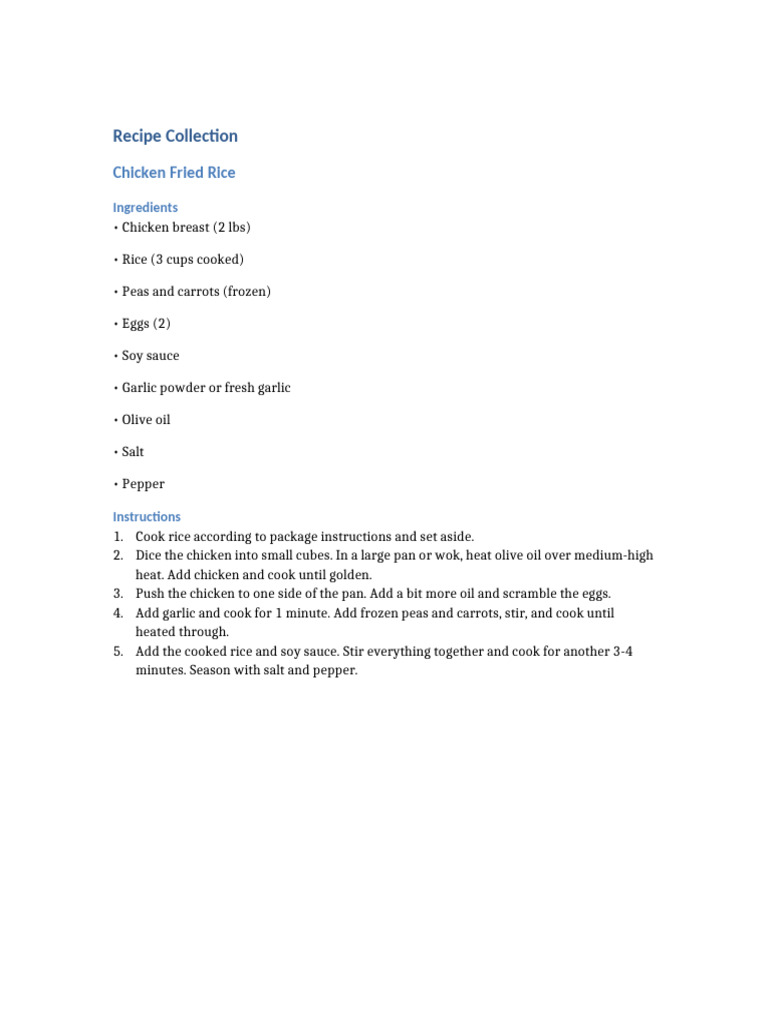 Easy Weeknight Dinner Recipes | PDF | Pasta | Tomato Sauce