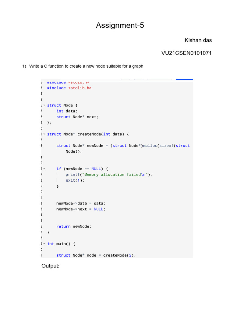 C Functions for Graph Operations | PDF