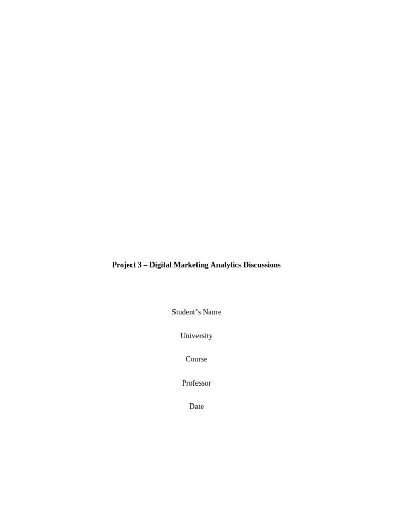 Digital Marketing Analytics | PDF | Search Engine Optimization ...