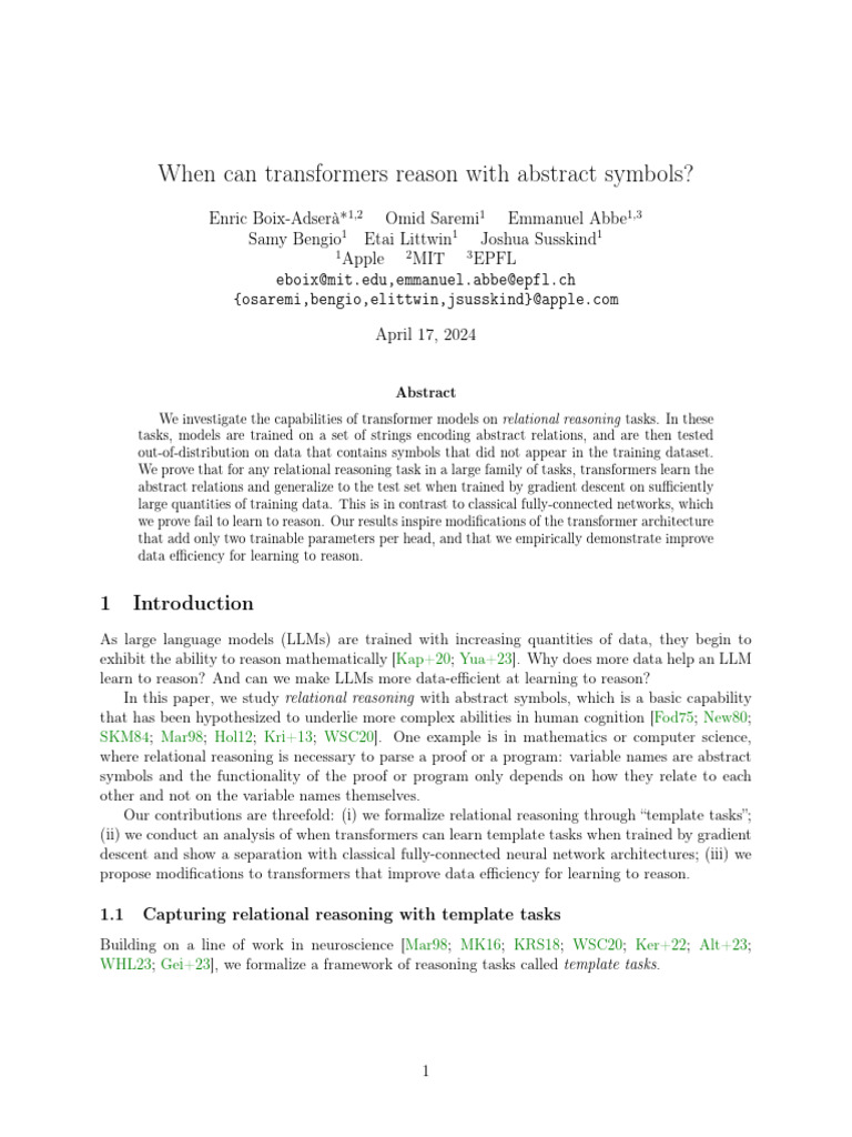 Transformers and Relational Reasoning | PDF | String (Computer Science ...