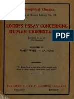 Locke, Essay Concerning Human Understanding