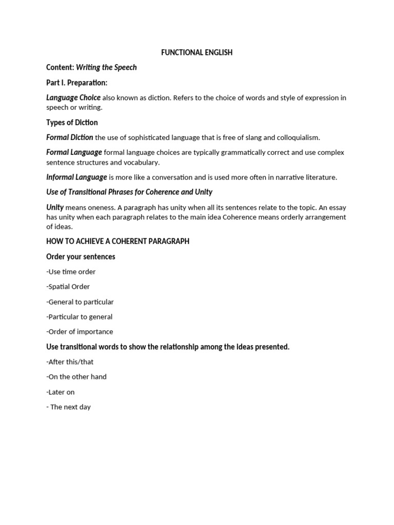Speech Writing Essentials Guide | PDF | Neutering | English Language