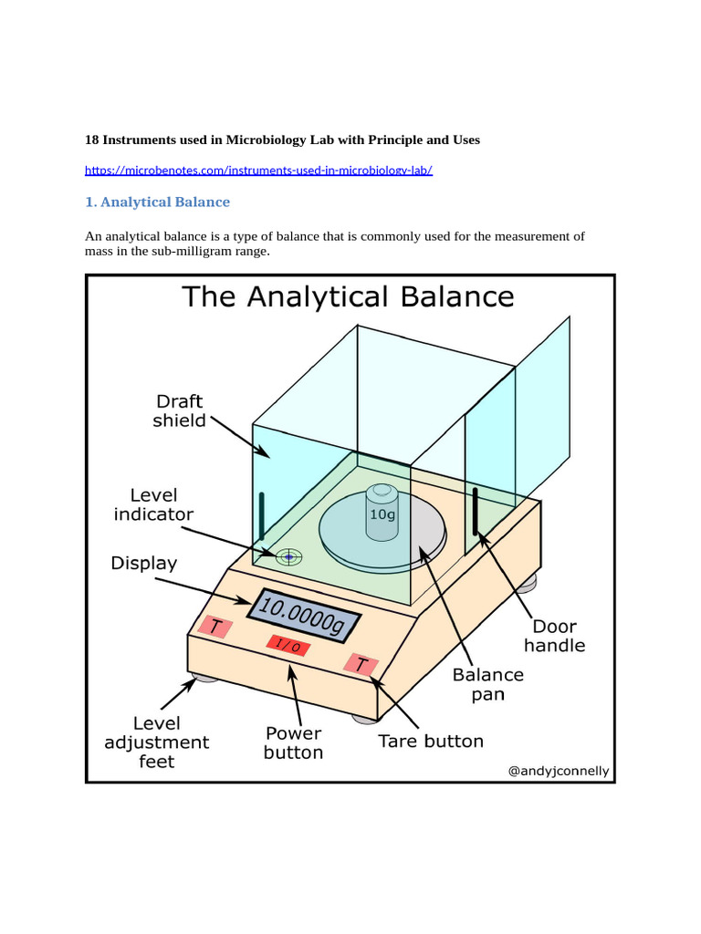 Instruments Used in Lab With Principle and Uses | PDF ...