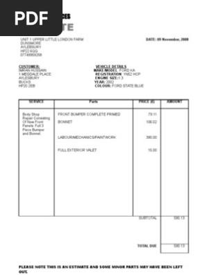 Estimate