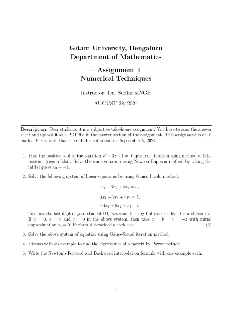 Assignment 1 NT | PDF