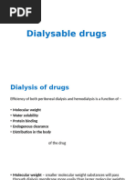 Dialyzable and Non-Dialyzable Drugs List | PDF | Medicinal Chemistry ...