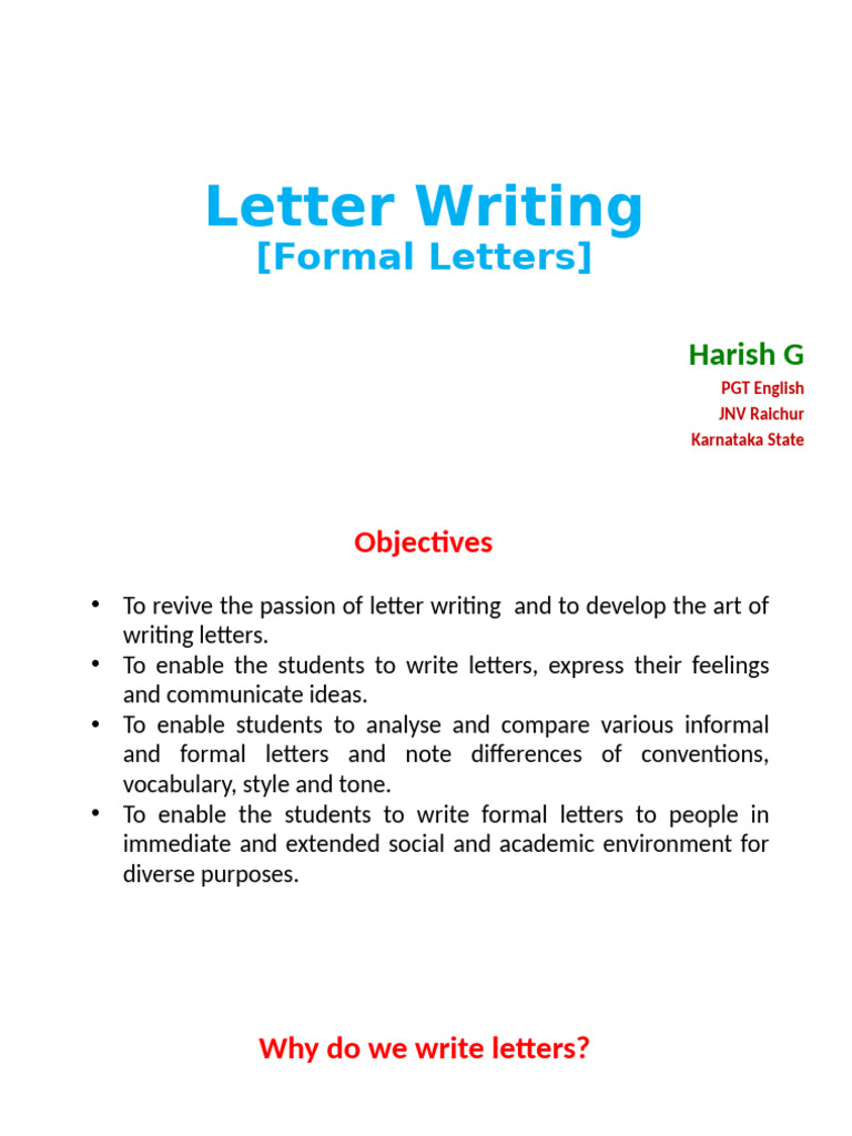 Formal Letters | PDF | Madam