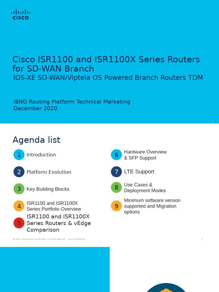Cisco ISR1100 Series Overview | PDF | Cloud Computing | Router (Computing)
